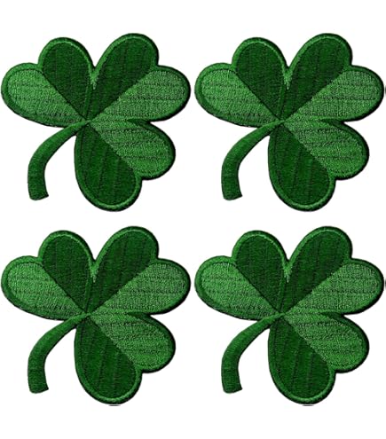 Amazon.com: 4 Leaf Clover Skull Biker Embroidered 3.5